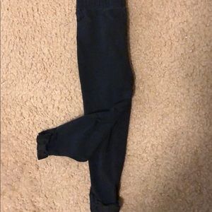 ADORABLE Ralph Lauren bow-back black leggings